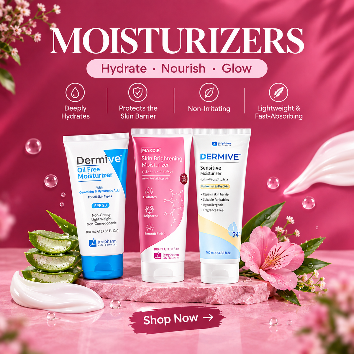 Moisturizers – Hydrate, Nourish & Glow