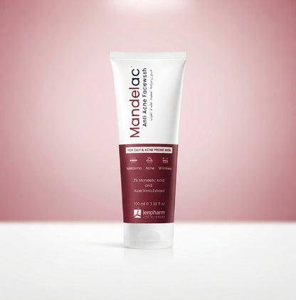 Mandelac Anti Acne Face Wash 100ml | 3% Mandelic Acid & Aloe Vera