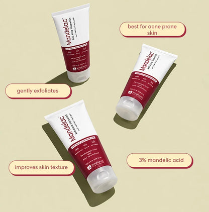 Mandelac Anti Acne Face Wash 100ml | 3% Mandelic Acid & Aloe Vera